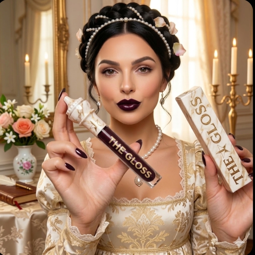 Jeffree Star Cosmetics The Gloss Six Feet Under Black Glitter Lip Gloss NIB